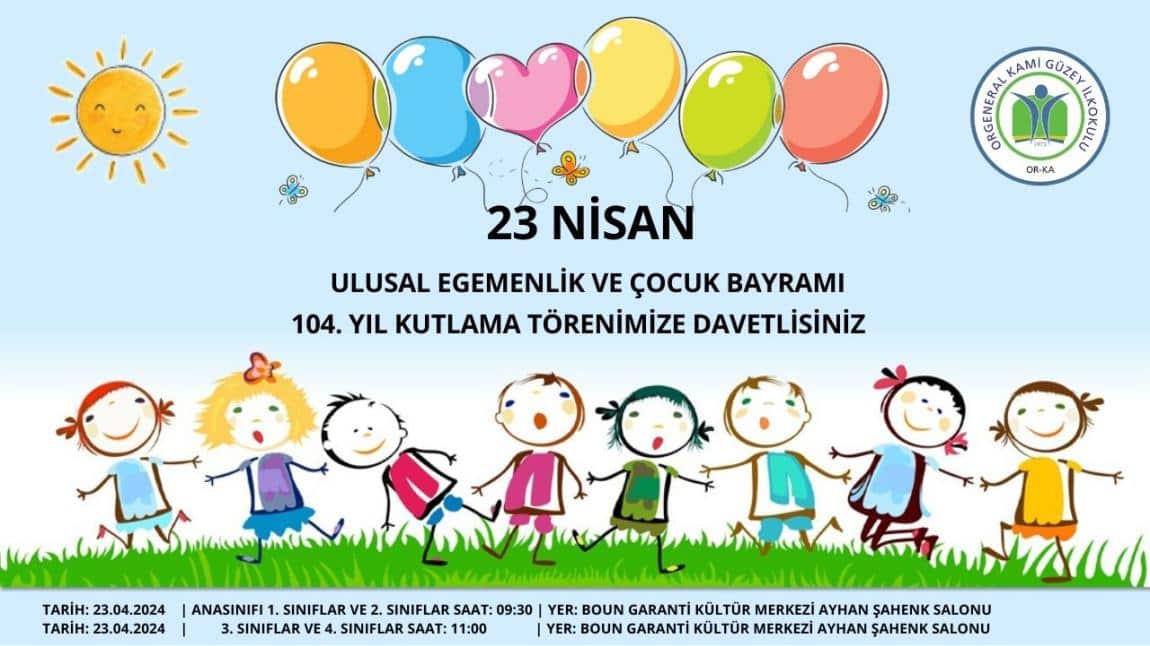 23 Nisan Ulusal Egemenlik ve Çocuk Bayramı Kutlama Töreni